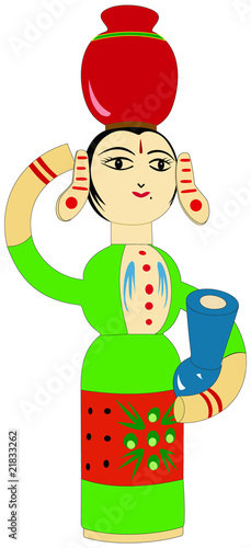 Toy Representation of a Rural Indian Woman