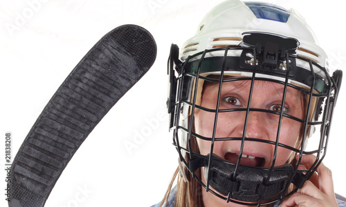 Canvas Print hockey player