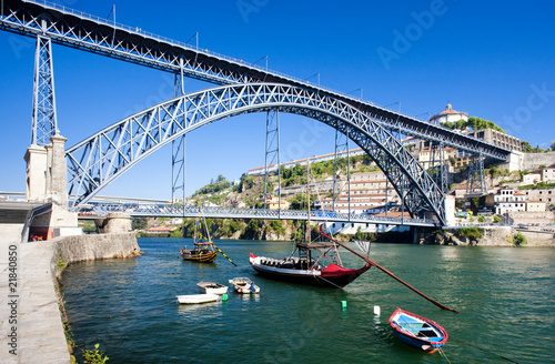 Dom Luis I Bridge, Porto, Douro Province, Portugal photo