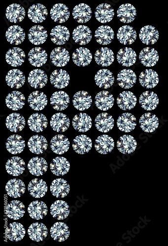 Diamond letter - P , Diamant-Buchstabe