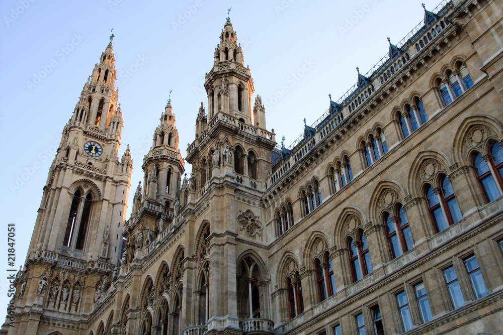 Side view of Vienna City Hall
