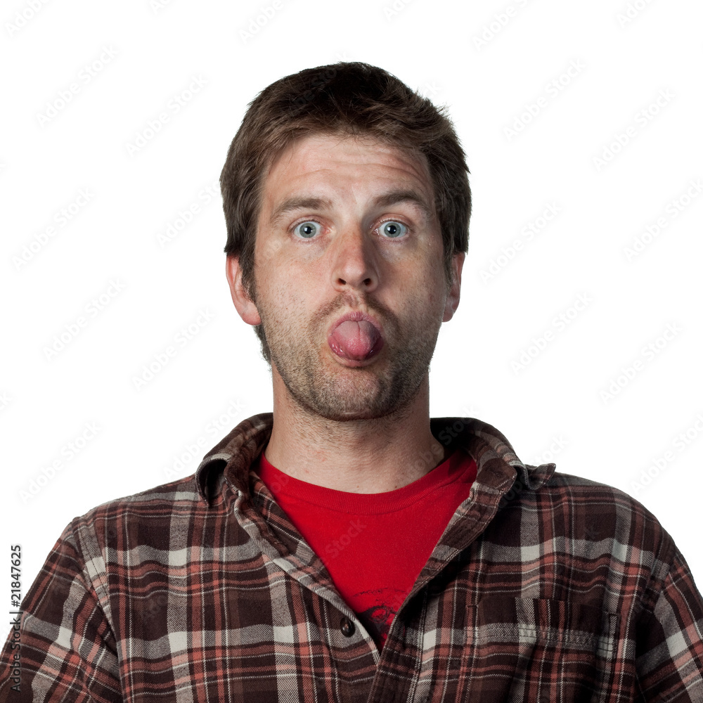 Fototapeta premium Making a funny face