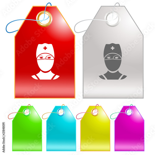 Doctor. Vector tags.
