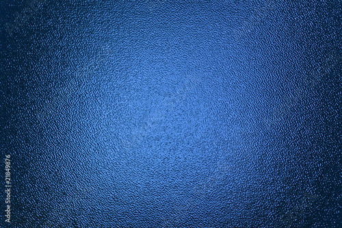 Blue Textured backlighted window of a door