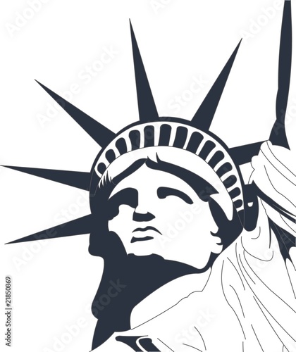 Statue of Liberty in very high detail in vector art - self drawn