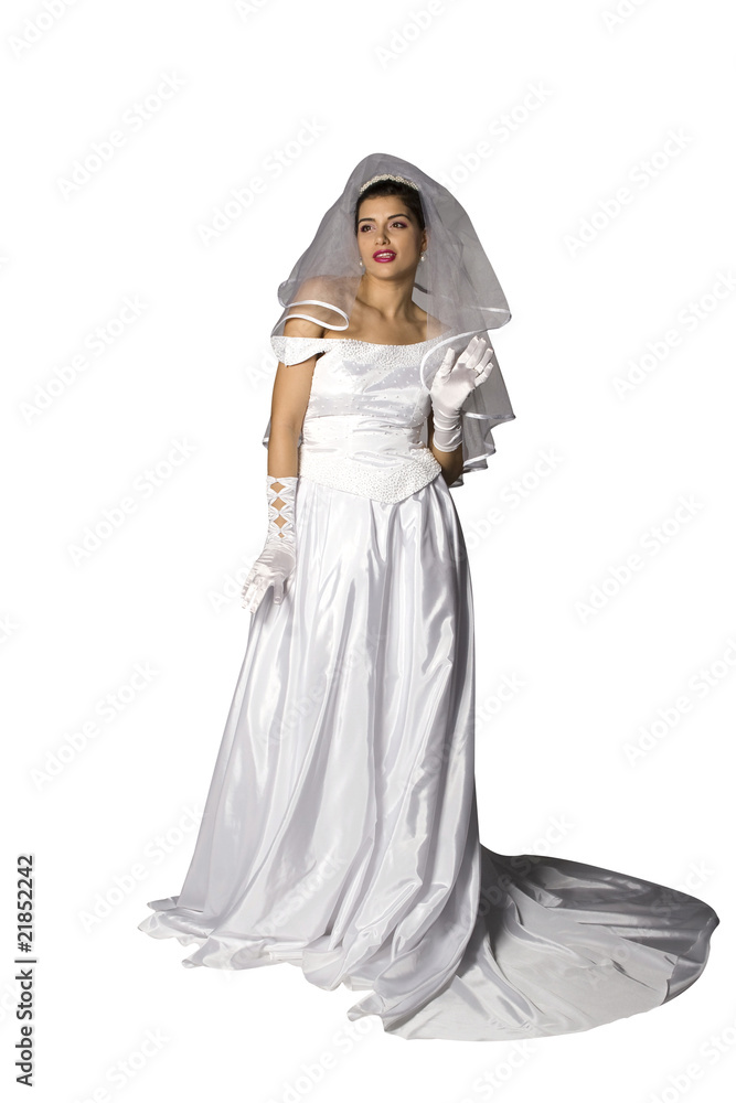 Fototapeta premium Isolated bride