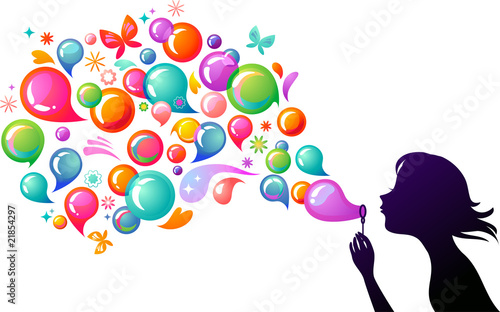 Blowing soap bubbles - 2