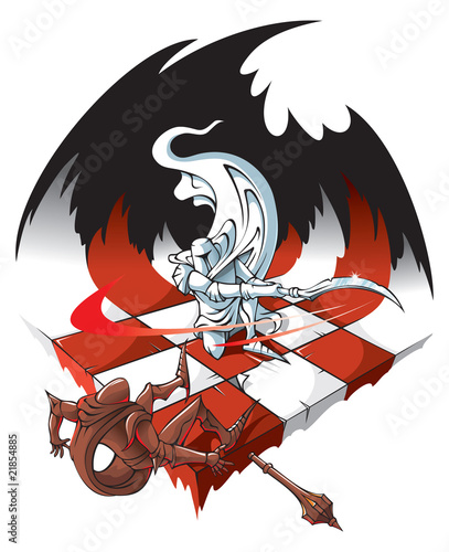 Chessboard: winners and losers, vector