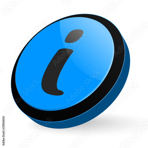 blue info icon photo