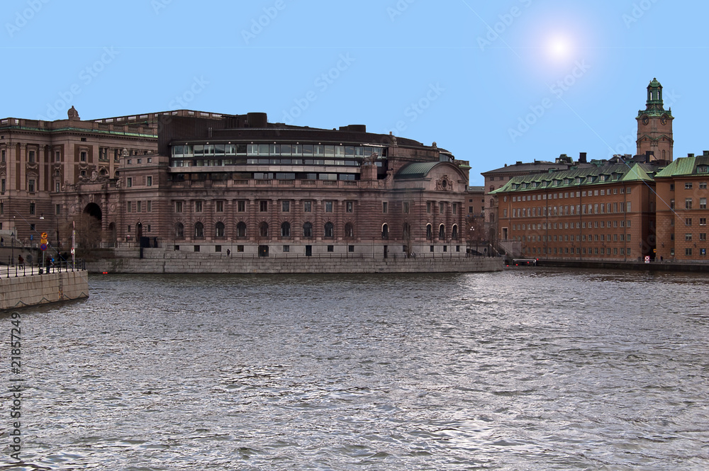Parlement suédois à Stockholm