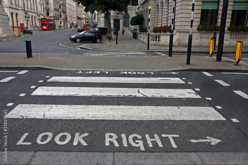 Naklejka premium Pedestrian zebra crossing in London