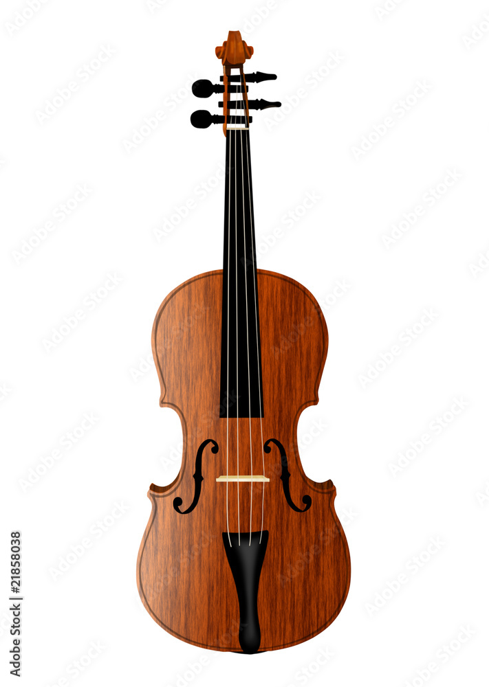 Fototapeta premium violin isolated on white