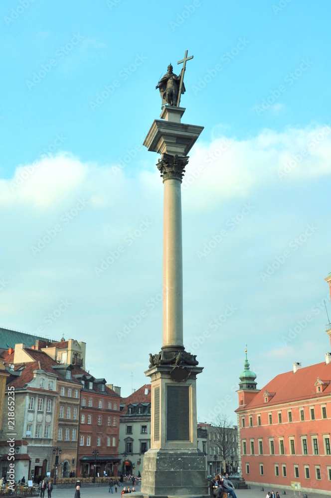 Column of Zygmunt in Warsaw, Poland