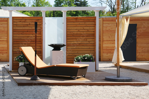 Bild auf Leinwand Gartenterrasse