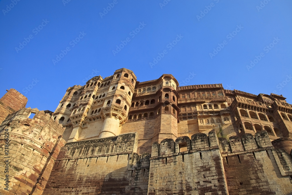 Fototapeta premium Mehrangarh Fort in Jodhpur,Rajasthan,Indien