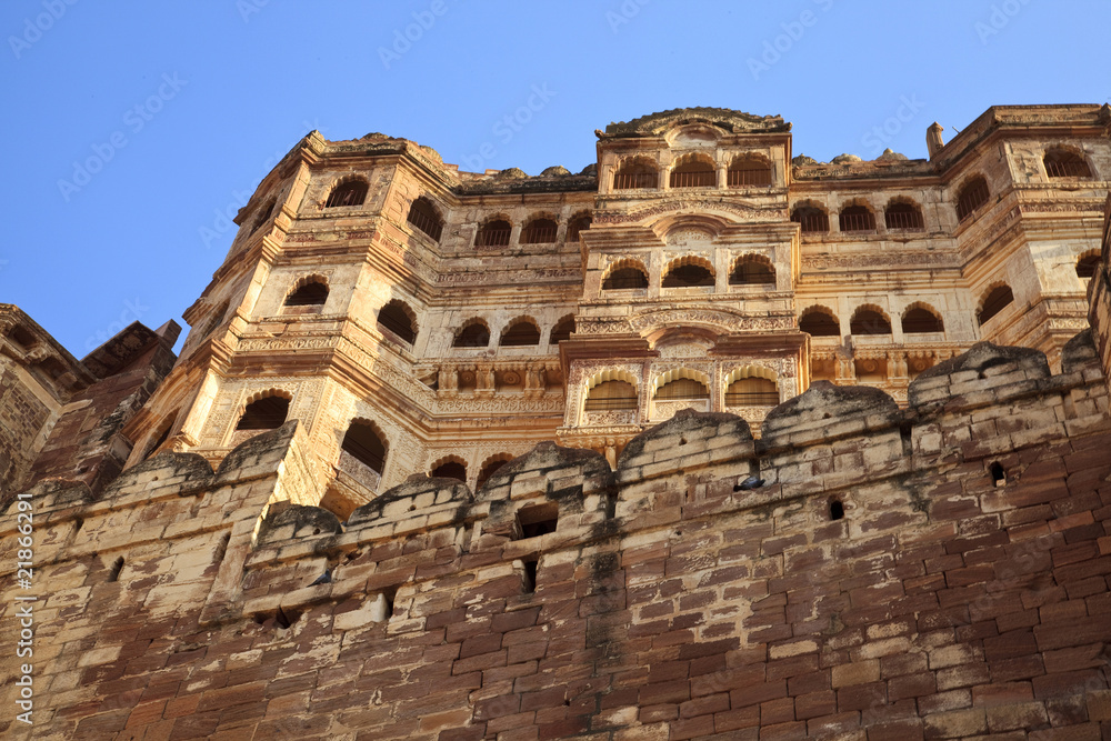 Mehrangarh Fort in Jodhpur,Rajasthan,Indien