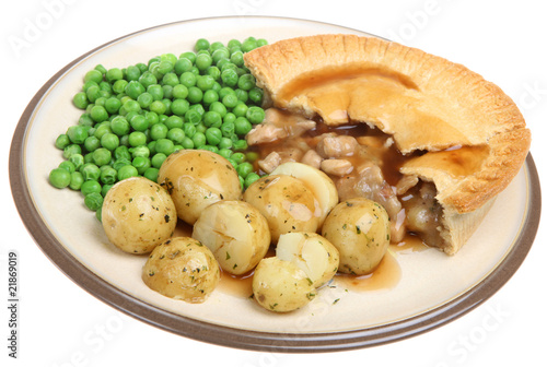 Chicken Pie with New Potatoes