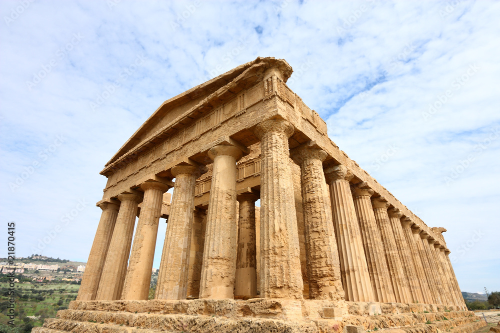 Ancient temple in Agrigento, Sicily, Italy