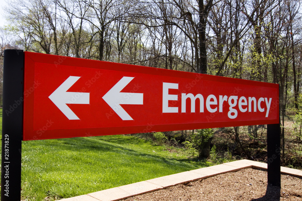 Fototapeta premium emergency sign