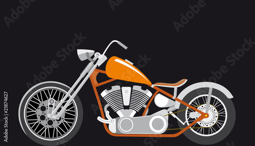 chopper, bobber, vector