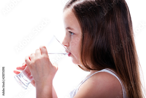 Child drink water