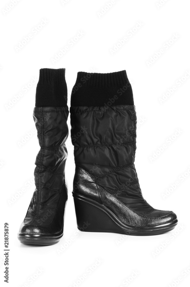 Woman shoes isolated on the white background Woman shoes isolated on the white background