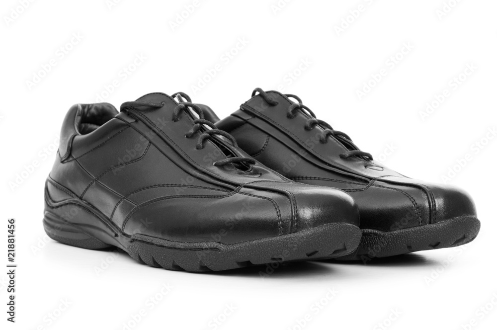Male shoes isolated on the white background Male shoes isolated on the white background