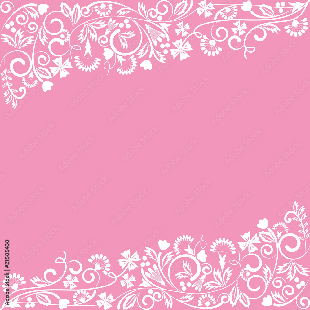 Floral vector background with copyspace
