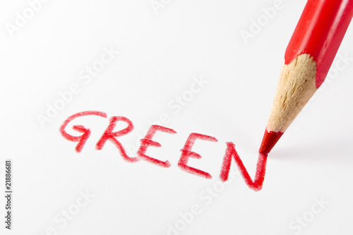 Green in red
