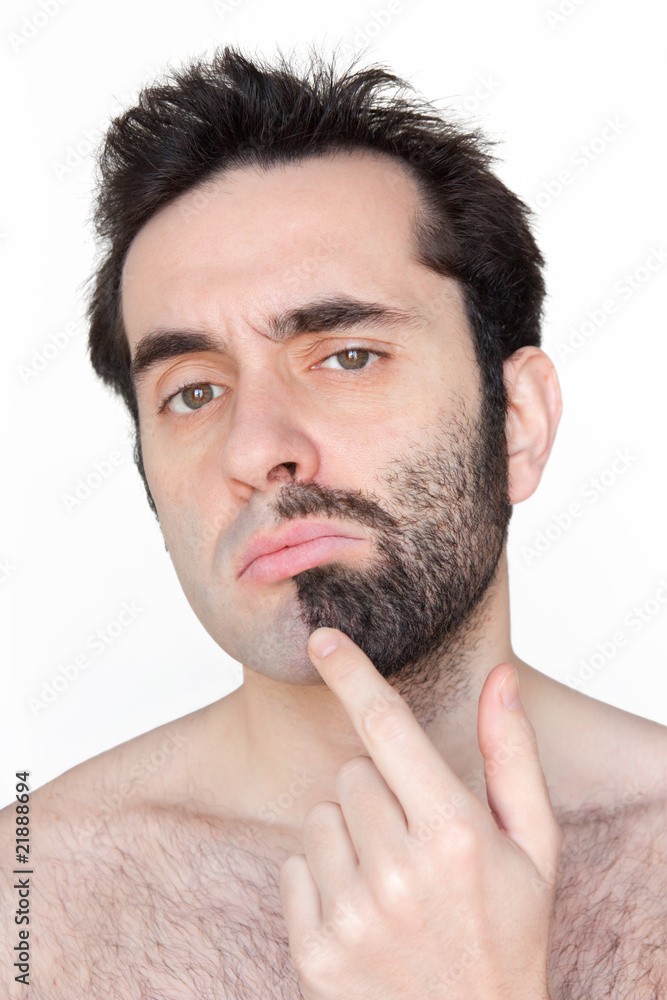 Obraz premium To shave or not to shave