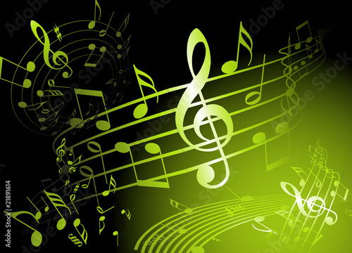 Green music theme