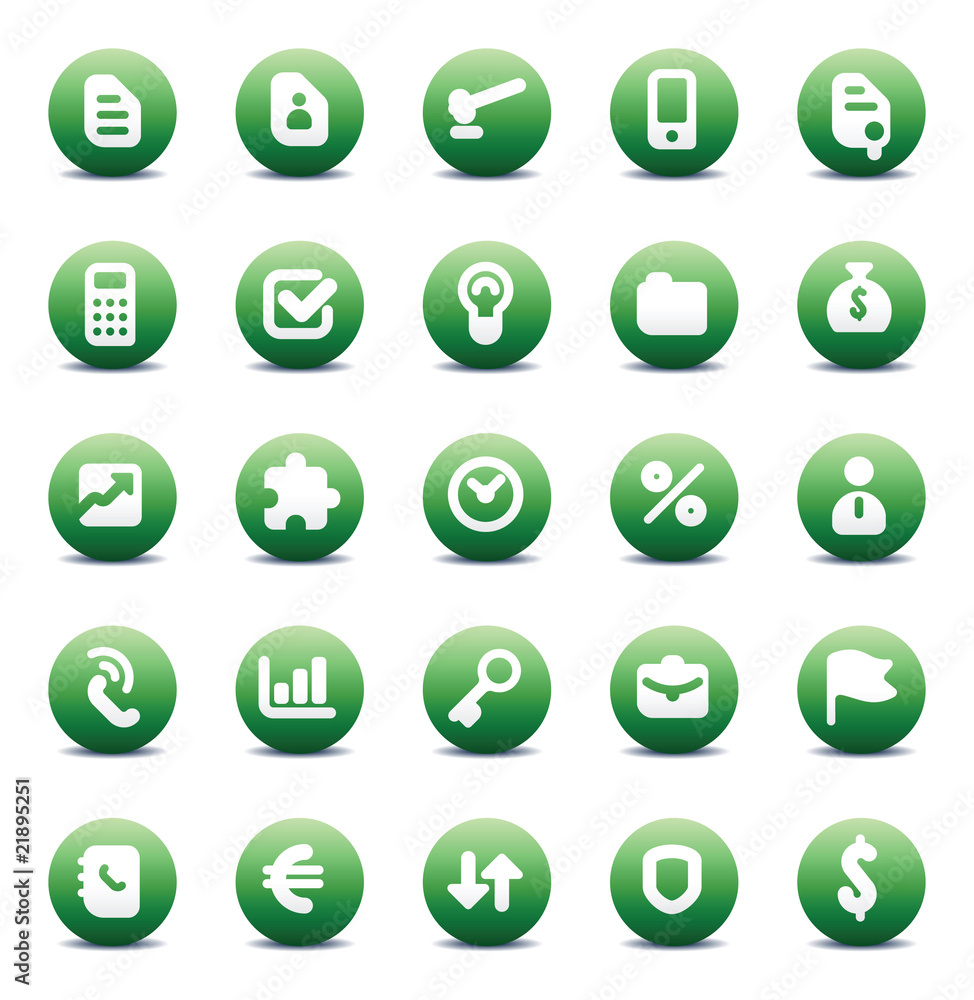 Vector icons for business metaphors Vector icons for business metaphors