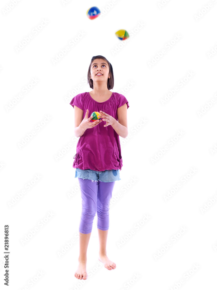 child juggling child juggling