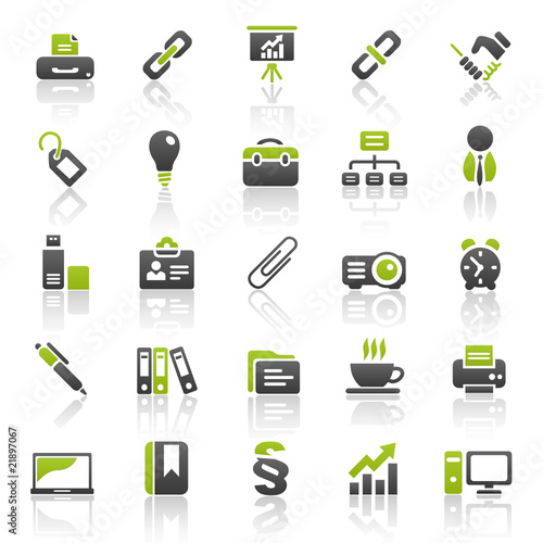 green business icons - set 3