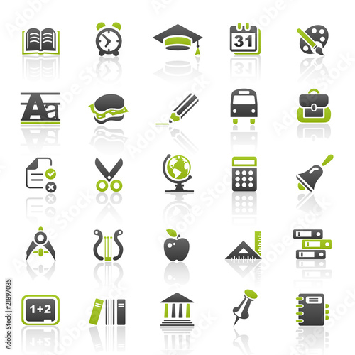 green education icons - set 5