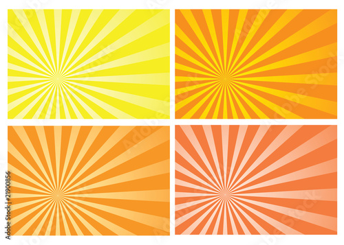 yellow and orange burst rays background