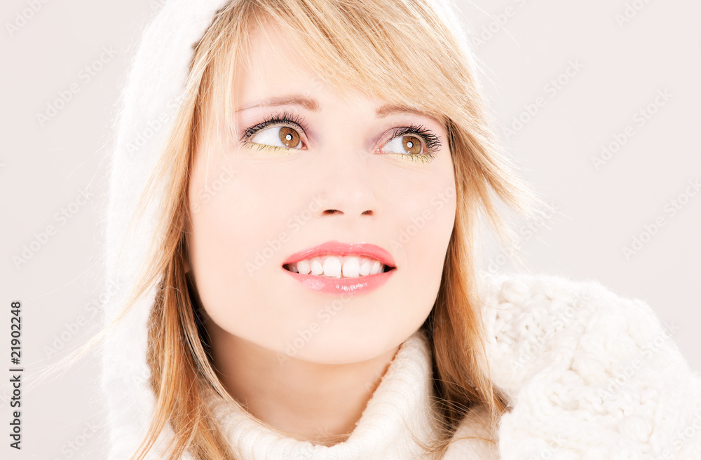 lovely teenage girl in hoodie lovely teenage girl in hoodie