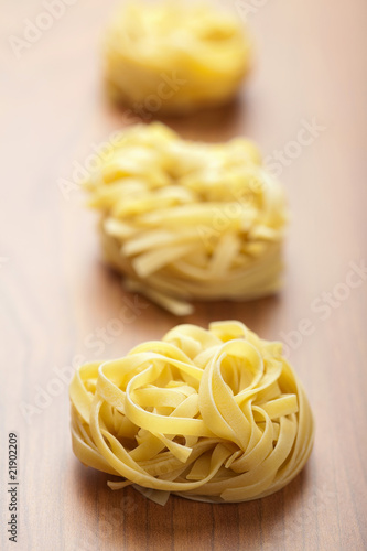 raw pasta tagliatelle