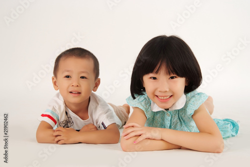 asian girl and boy