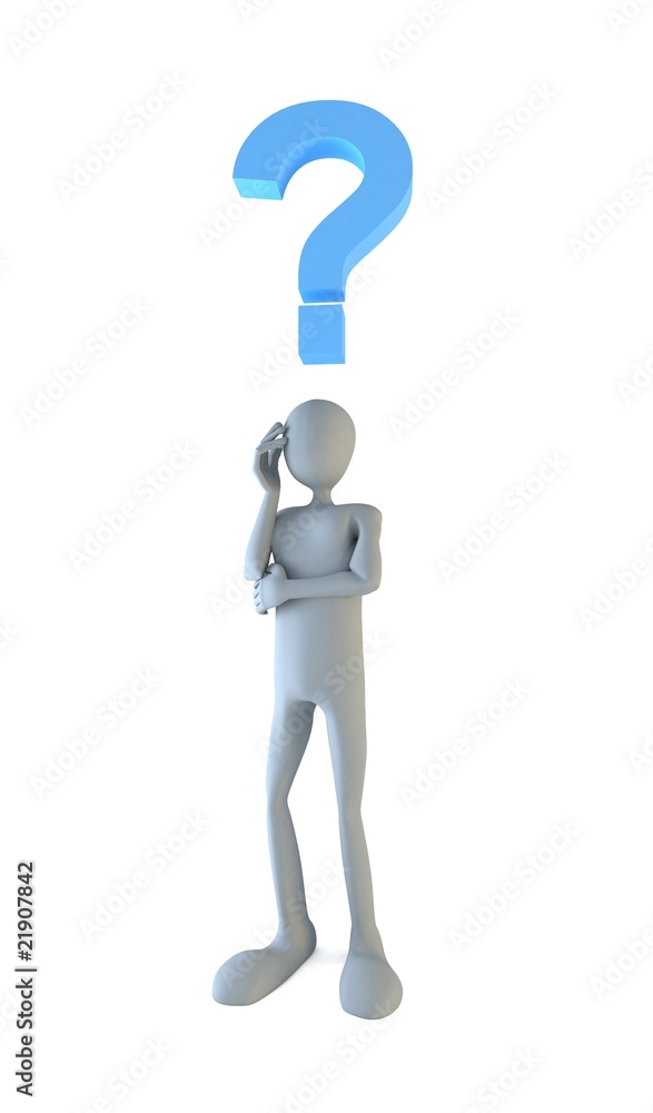 character thinking character thinking