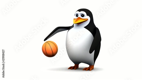 Penguin basket ball star