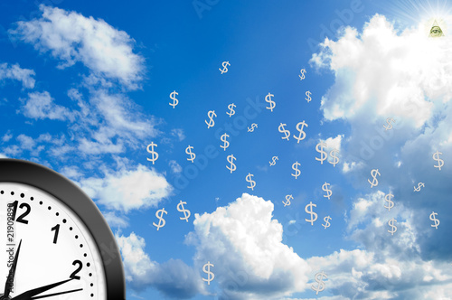 Concept of time is money.