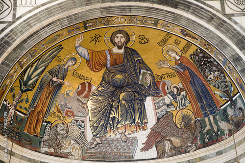 Jesus Christ - Pantokrator from Florence church photo