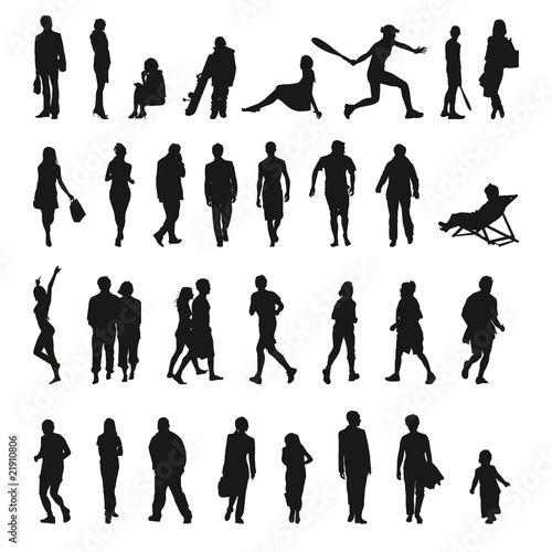 Collection de silhouettes - Icons shadows