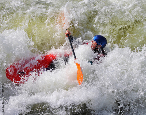 Kayaking on whitewater © Chris Lofty