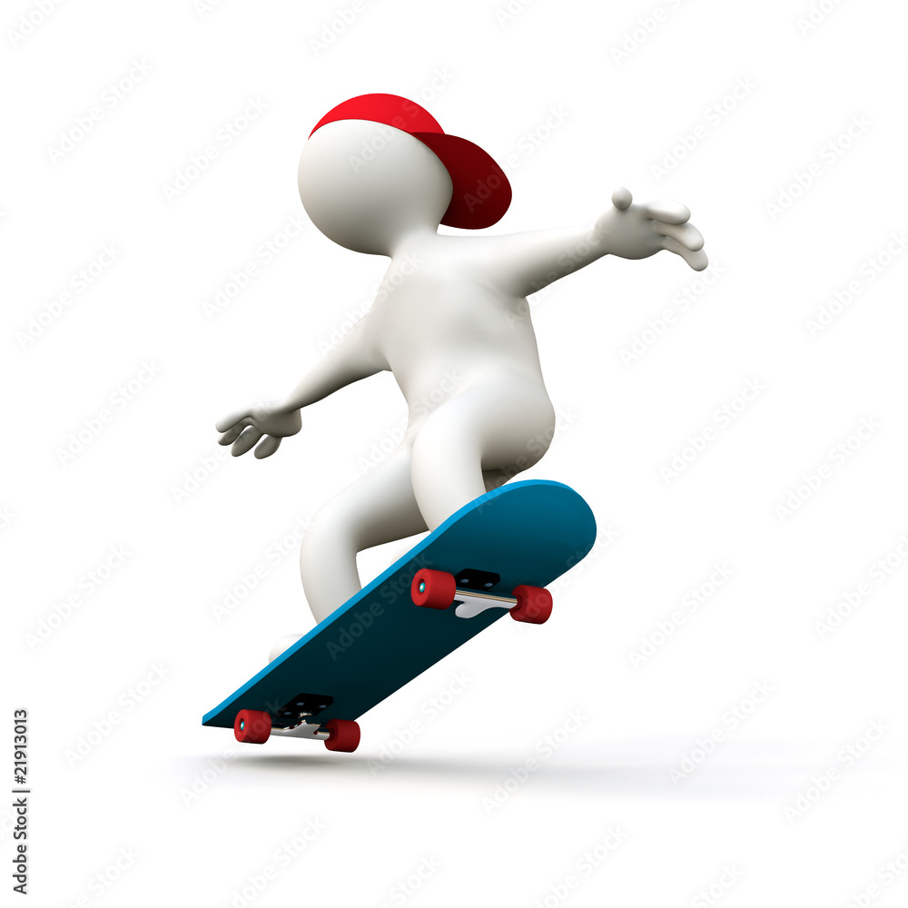 3D Man Skateboard 3D Man Skateboard