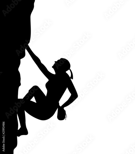 Men climb