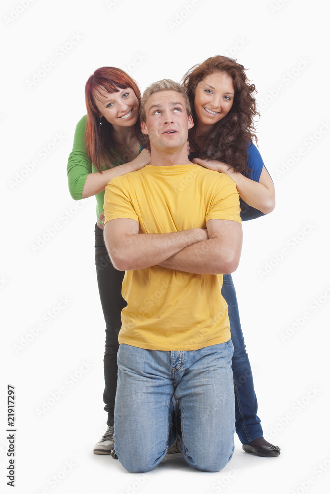 portrait of a group of young people portrait of a group of young people
