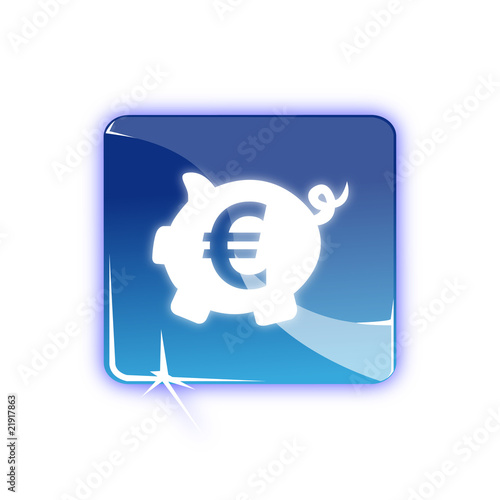 Picto tirelire cochon euro- Icon moneybox euro