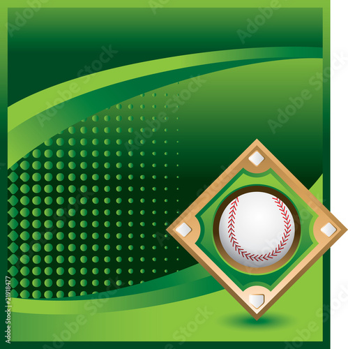 baseball diamond green halftone template